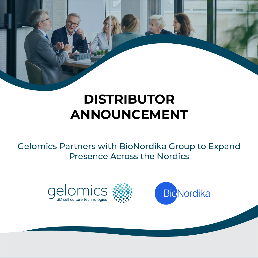 Gelomics Partners with BioNordika Group to Expand Presence Across the Nordics and Baltics